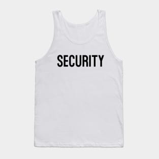 Security (Black) Tank Top